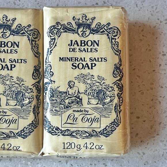 Jabon De Sales Mineral Salts Soap Set Of 3 120g Each Made By La Toja - Picture 2 of 5